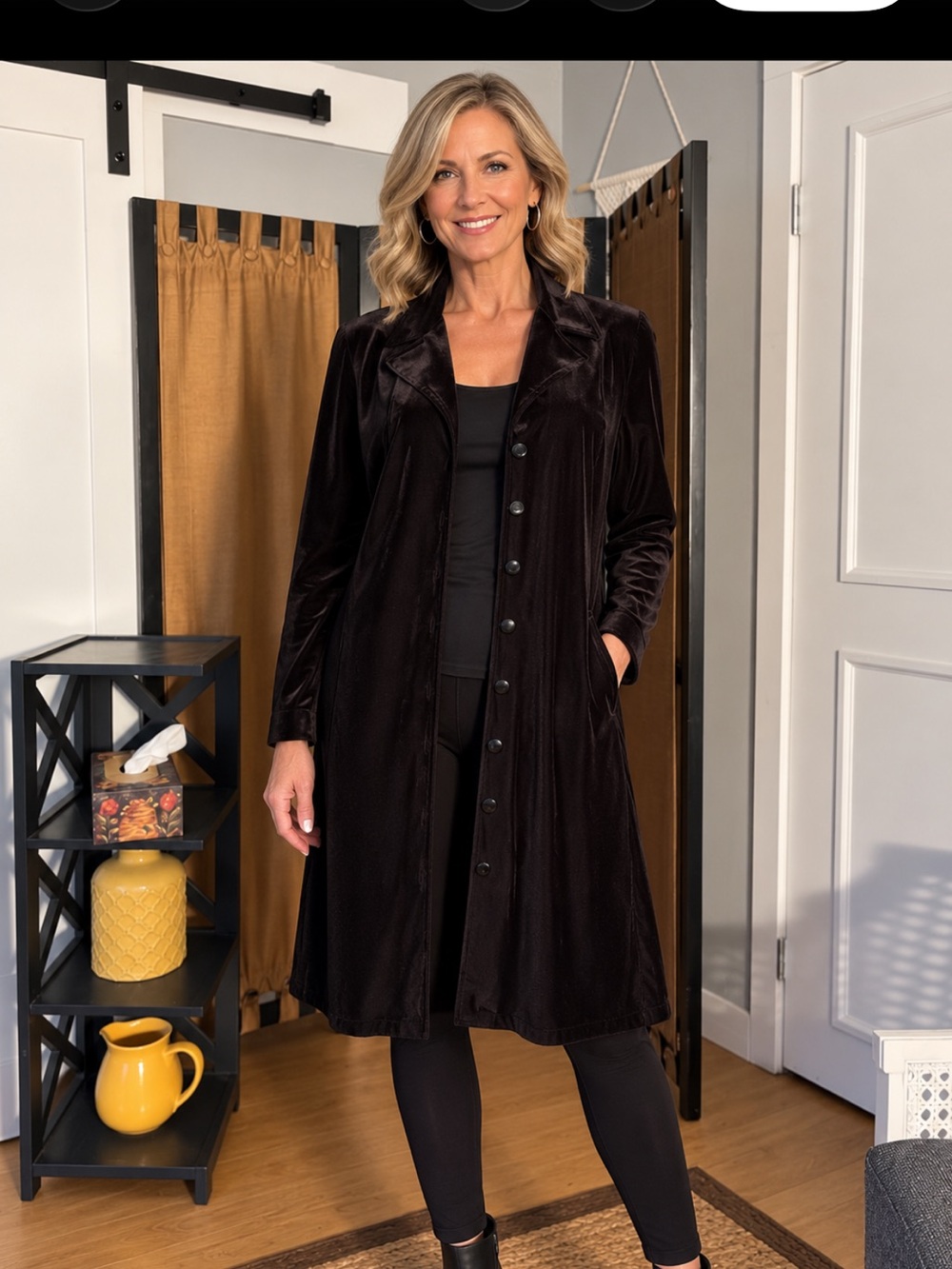 Long Black Cover-Up Jacket
